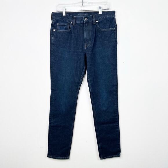 EVERLANE | Men’s Uniform The Slim Jeans Dark Denim Stretch Cotton Denim 32 x 32 - Picture 4 of 5